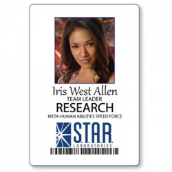 Iris West Allen "The Flash" name badge Cosplay / Halloween costume Accessory